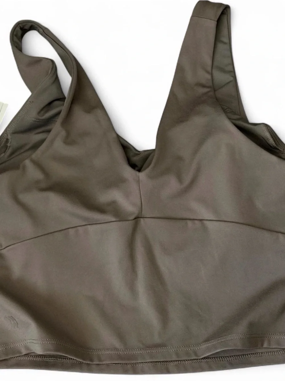 Bundle of Nike Ribbed Mauve Tank and All in Motion Taupe Sports Bra Set - Picture 4 of 7